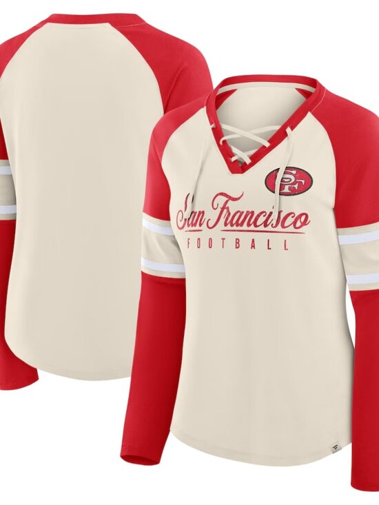 Fanatics Tops - NWT Women's Fanatics Cream/Scarlet San Francisco 49ers Long Sleeve Top